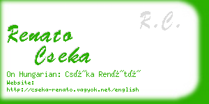 renato cseka business card